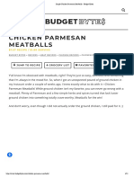 Simple Chicken Parmesan Meatballs - Budget Bytes