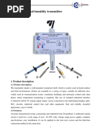 Temperature and Humidity Transmitter User Manual: 1. Product Description