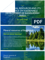 The Mineral Resources and It'S Influence On Sustainable Development of Bangladesh PART-1
