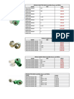 FEMALE ADAPTOR (H&C) Available Green and White Name Size Prie