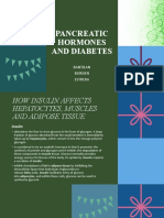 Pancreatic Hormones and Diabetes: Bantilan Borden Estrera