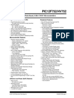 PIC12F752/HV752: 8-Pin Flash-Based, 8-Bit CMOS Microcontrollers