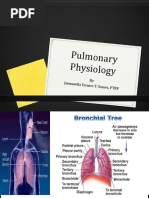 Pulmonary Physiology: By: Jammaella Vernice T. G Omez, PTRP