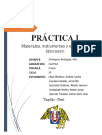 Práctica I - Instrumentos de Laboratorio de Química