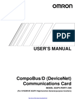 User'S Manual: (For SYSDRIVE 3G3FV High-Function General-Purpose Inverters)