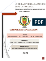 T3 - Elaboracion de Presupuesto - Thalia Vaca