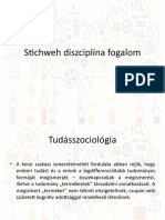 Stichweh Diszciplína Fogalom