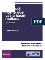 Microsoft Word para La Administracion Publica - Modulo Unico 1