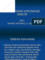 Dasar-Dasar Komunikasi Efektif