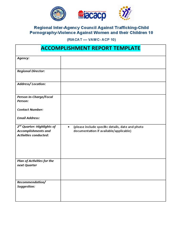 RIACAT Reporting Template | PDF