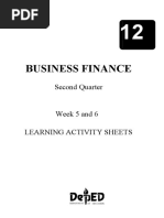 BUSINESS FINANCE las week 5 and 6