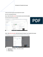 Development of Google Business Page Assignment