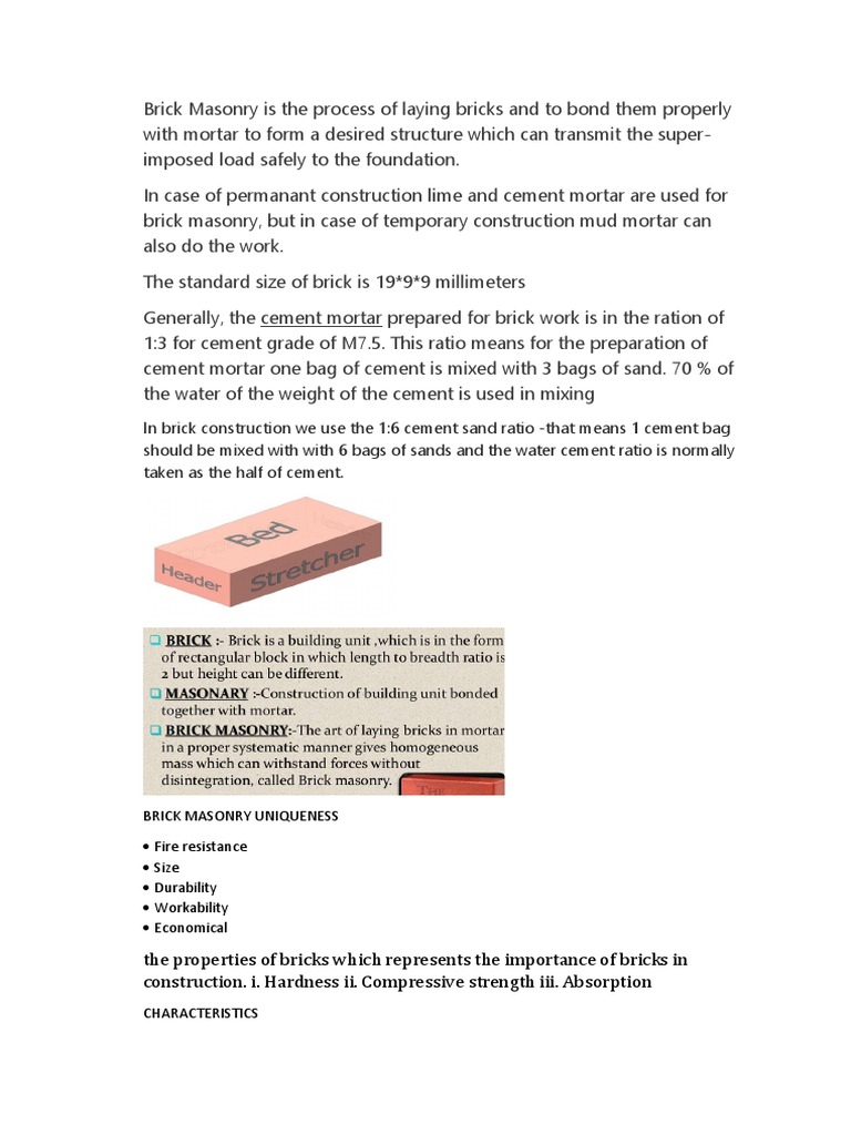 Brick Pdf Masonry Brick
