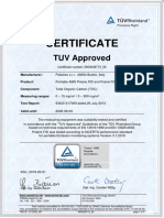 Certificate: TUV Approved