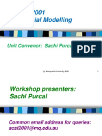 ACST2001: Financial Modelling