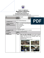 Department of Education: W1 Learnin G Area Grade Level Quarter Date