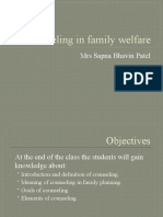 Counseling in Family Planning
