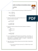 Taller Sistemas de Ecuaciones Lineales Décimo