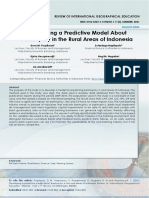 Developing A Predictive Model About Bankruptcy in The Rural Areas of Indonesia