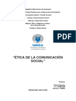 Ética de La Comunicación Social