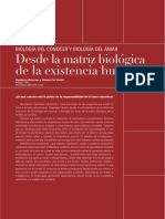 Biologia Del Conocer y Biologia Del Amar (Desde La Matriz Biologica de La Existencia Humana) - Humberto Maturana