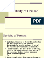 Elasticity of DD