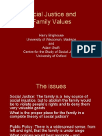 Social Justice and Family Values