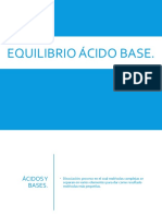 Equilibrio Acido Base y Agua