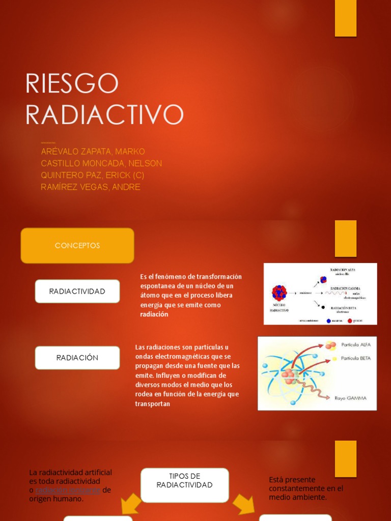 Riesgo Radiactivo 2 | PDF | Desintegración radioactiva | Radiación ...