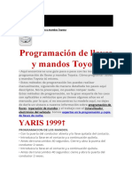 Programacion de Llaves Toyota