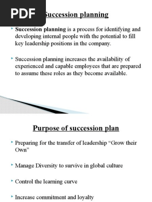 Succession planning