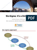 Six-Sigma: It'S A Dirty Job: Andrew Gonce, Mckinsey Bob Landel and Jitendra Gupta Mba 08, Darden