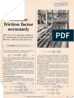 Estimate Friction Factor Accuracy