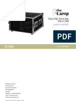 TSA 4-700, TSA 4-300, TSA 4-1300: Power Amplifier