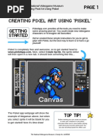 The National Videogame Museum Creating Pixel Art Using Piskel