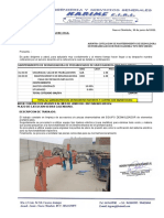 Cotización 39 MANTENIMIENTO DESMOLDADORA