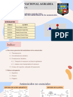 Reacciones Generales Del Metabolismo de Los Aminoácidos. Balance Nitrogenado