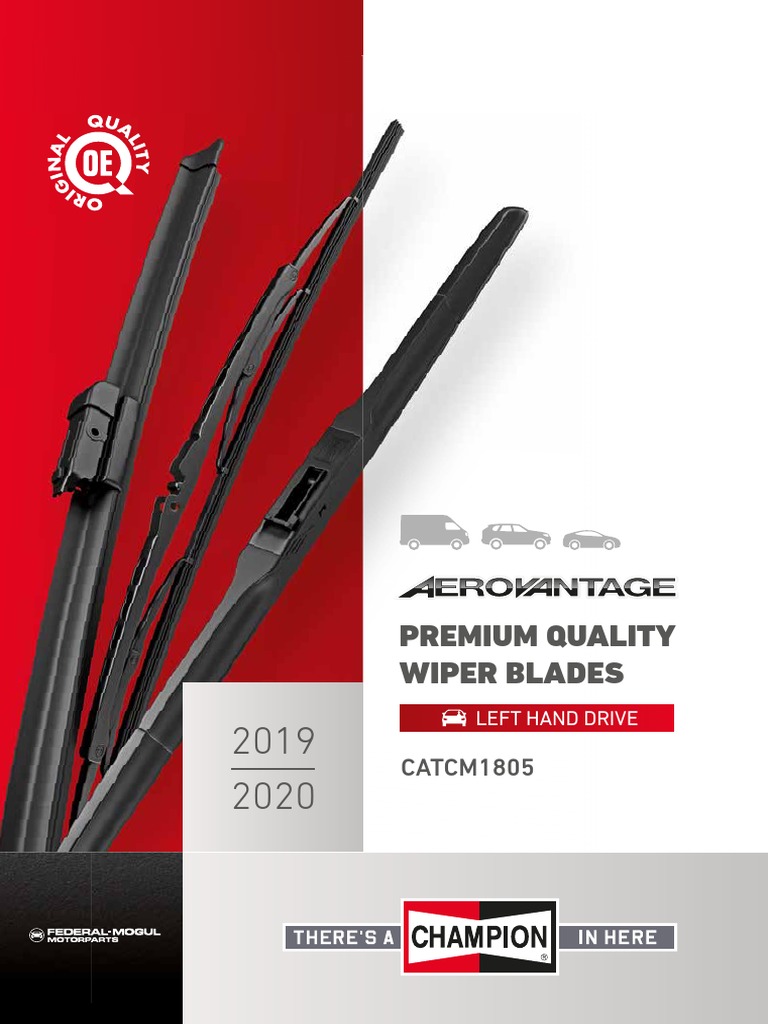Wiper Blades Ncatcm1805 2019-2020 | Pdf | Blade | Hybrid Vehicle