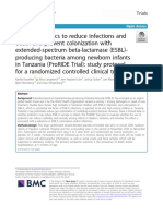 Use of Probiotics To Reduce Infections and Death and Prevent Colonization With Extended-Spectrum Beta-Lactamase