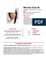 Cv Mariela Diaz m Actual