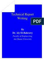 Technical Report Writing: by Dr. Aly El-Bahrawy