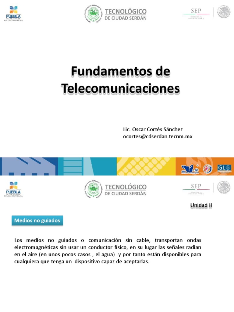 Fundamentos de Telecomunicaciones: Lic. Oscar Cortés Sánchez Ocortes ...