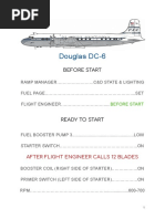 Douglas DC-6: Before Start