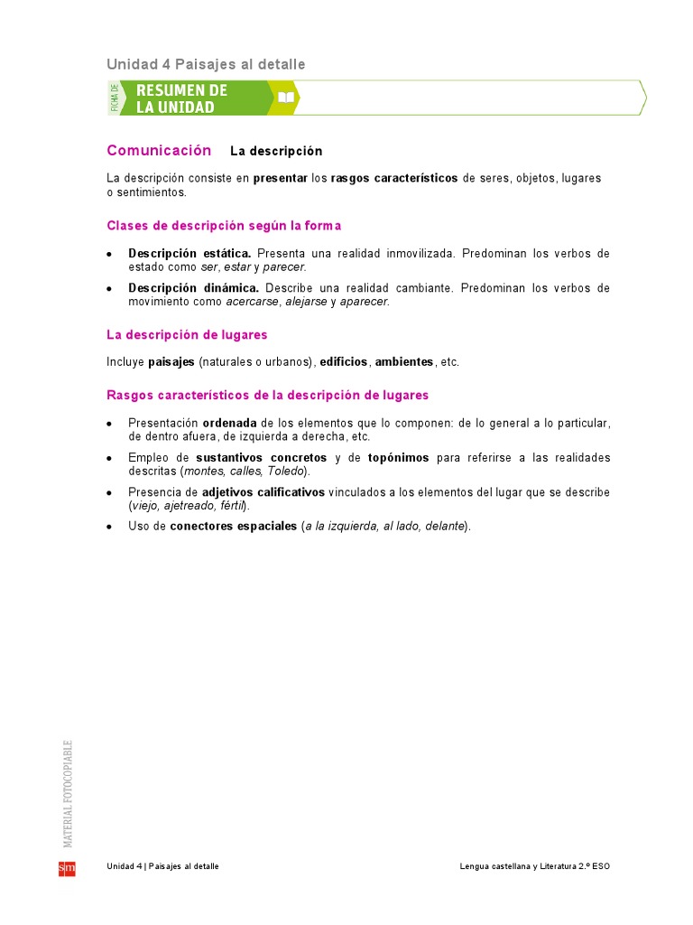 2eso Ud04 - Resumen | PDF | Conjugación gramatical | Verbo
