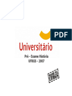 Hist Pre-Exame UFRGS 2008