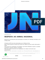 Instituto Força Nacional Resposta Ao Jornal Nacional