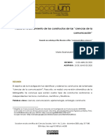 Hacia Un Ordenamiento de Los Constructos de Al Ciencias de Comunicacion