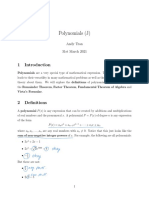 Polynomials Annotated JA