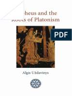 Algis Uždavinys - Orpheus and The Roots of Platonism (2011, Matheson Trust)