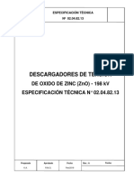 ET 02 04 82 13 Descargador 198 kV RA